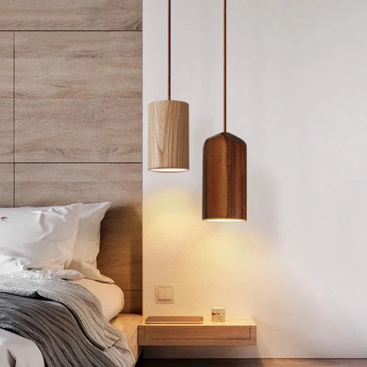 BowLift | Scandinavian Modern LED Pendant Lamp of Wood