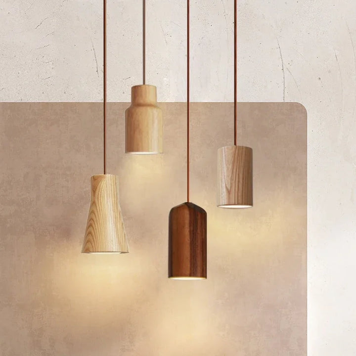 BowLift | Scandinavian Modern LED Pendant Lamp of Wood