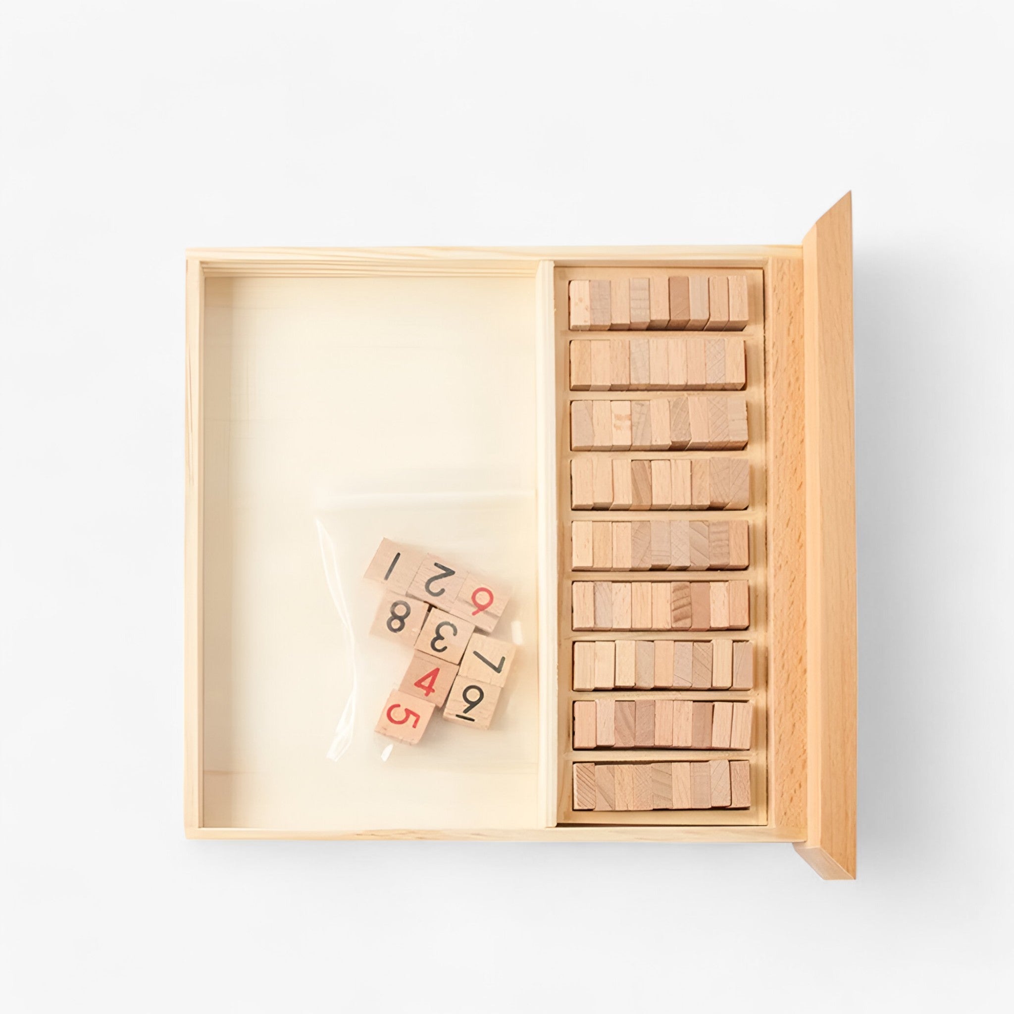 BowLift | Daan | Wooden Sudoku Board Game with Drawer – Classic Brain Teaser for All Ages