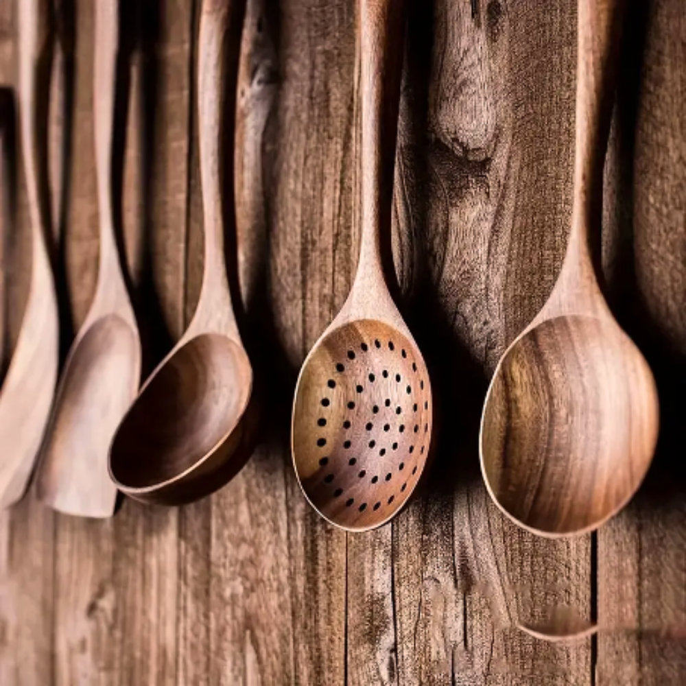 BowLift | Luxury Wooden Kitchen Utensil Set - For Elegant Cooking Experience