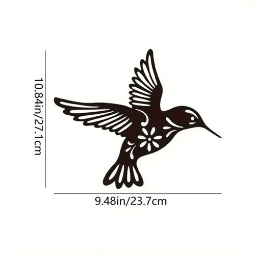 Hummingbird Metal Wall Art 3D Sculptured Iron Craft Wall Decoration For Living Room Dining Room Garden Creative Nordic Home Decor | Bowlift