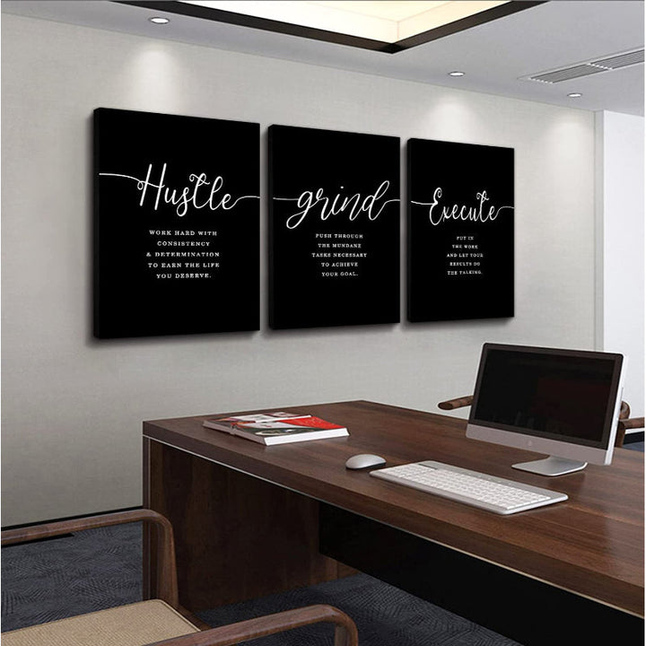 Framed Canvas Wall Art Positive Quote | Bowlift