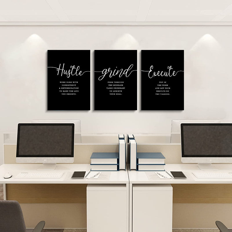 Framed Canvas Wall Art Positive Quote | Bowlift