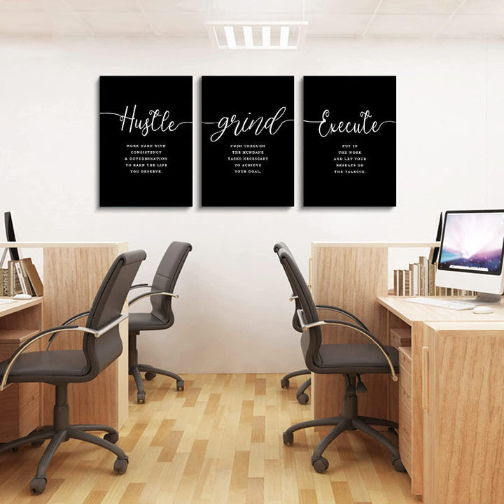 Framed Canvas Wall Art Positive Quote | Bowlift