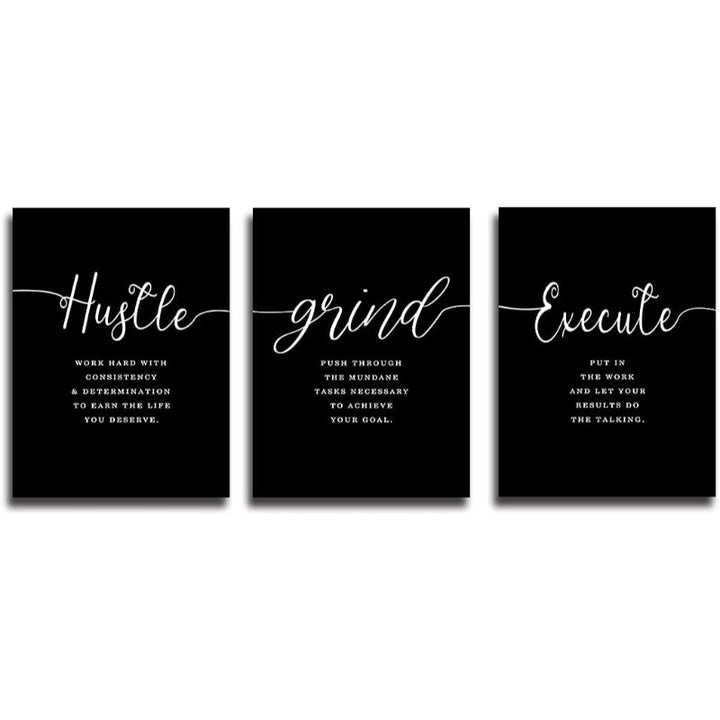 Framed Canvas Wall Art Positive Quote | Bowlift