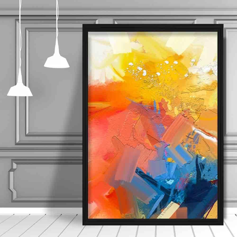 Abstract Colorful Pink and Orange Graffiti No. 1 Art Print | Bowlift