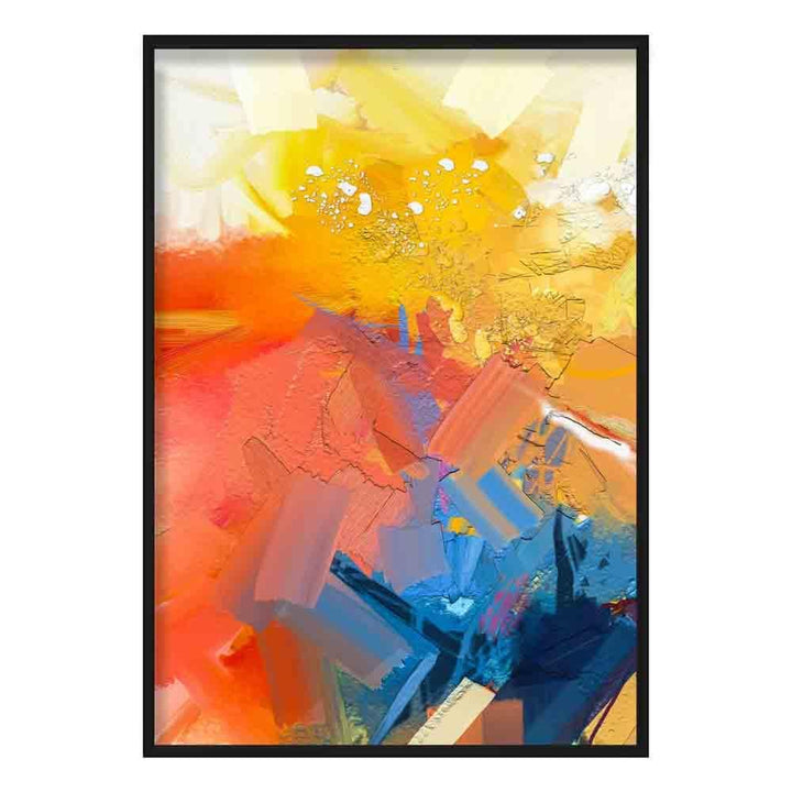 Abstract Colorful Pink and Orange Graffiti No. 1 Art Print | Bowlift