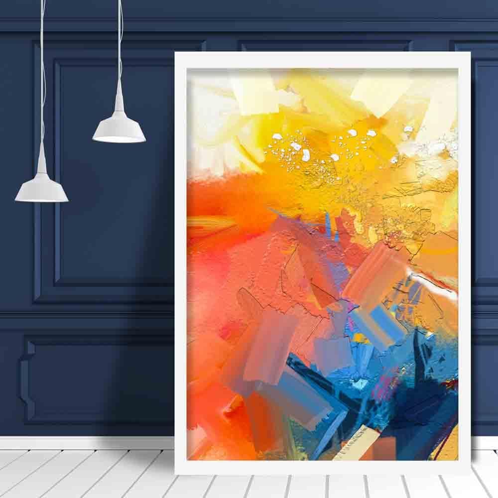 Abstract Colorful Pink and Orange Graffiti No. 1 Art Print | Bowlift