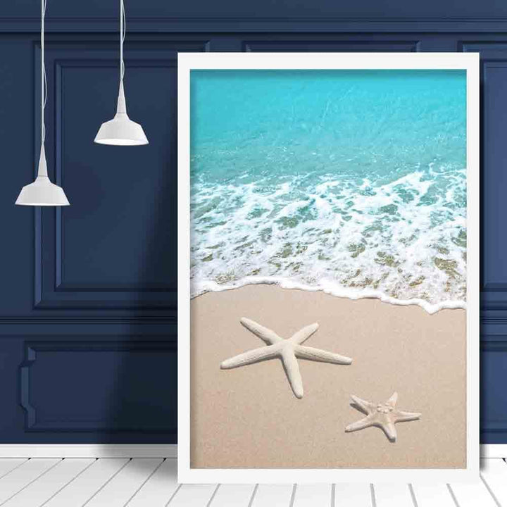 Beach, Lake and Starfish Photo Art Print | Bowlift