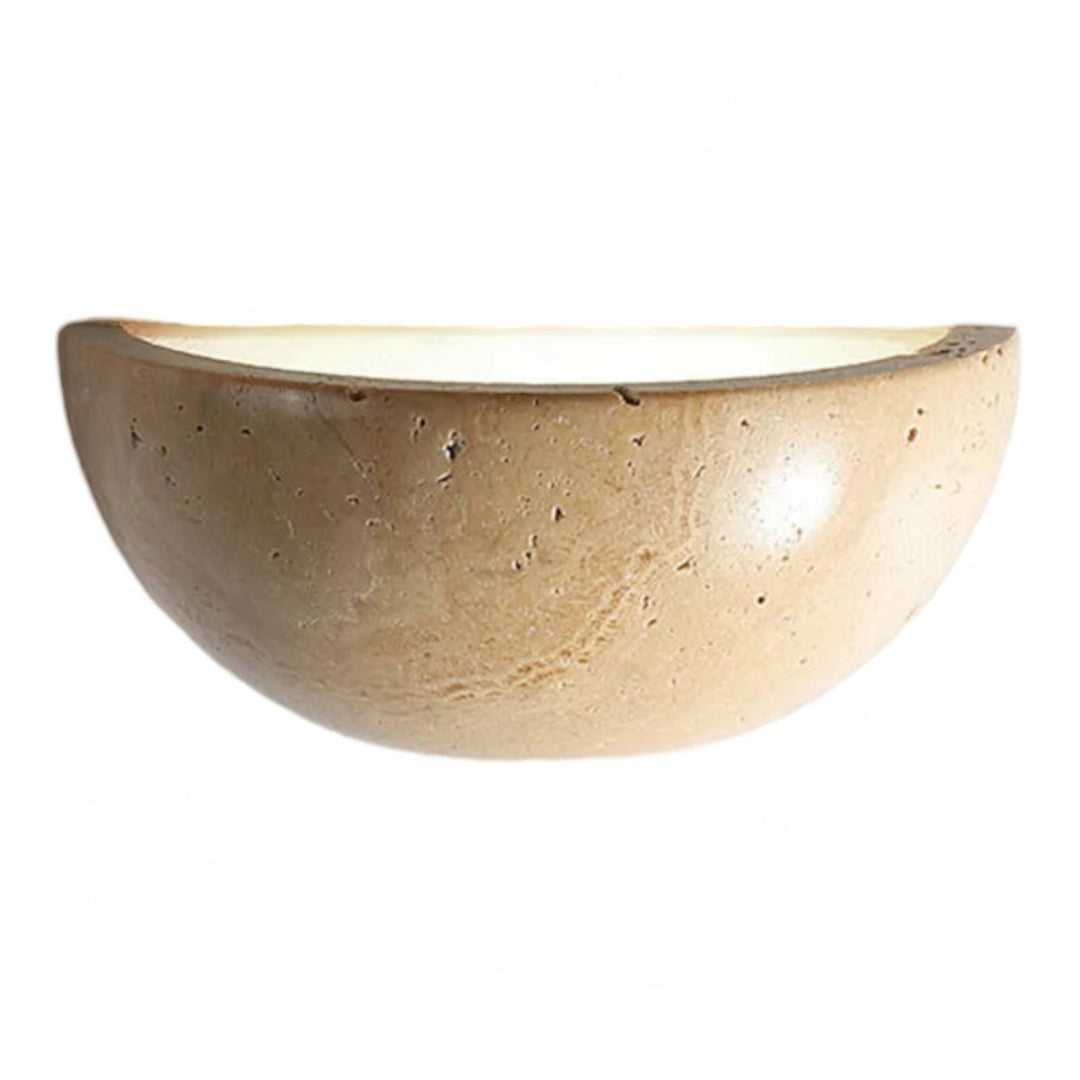 Half-Round LED Wabi-Sabi Wall Lamp - ZenGlow | Bowlift