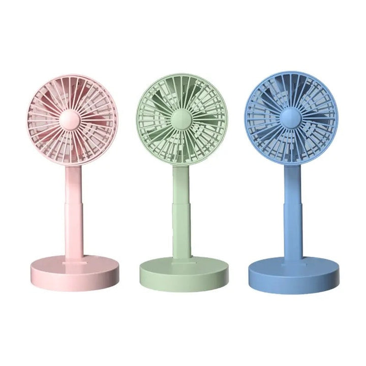 Foldable Telescopic Charging Fan, Minimalist, Mini Portable Desktop | Bowlift
