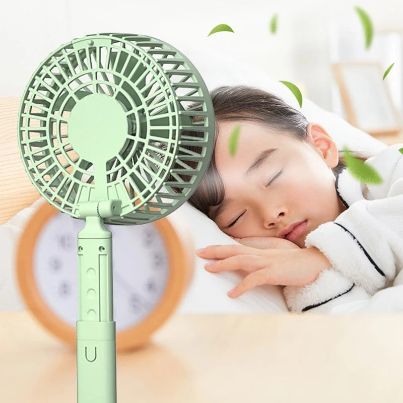 Foldable Telescopic Charging Fan, Minimalist, Mini Portable Desktop | Bowlift