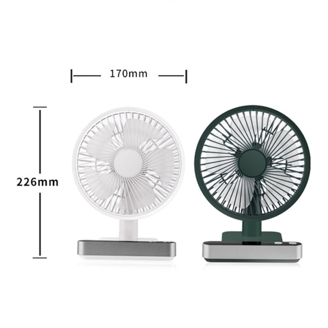 F702 Automatic Shaking Desktop Electric Fan with LED Display | Bowlift
