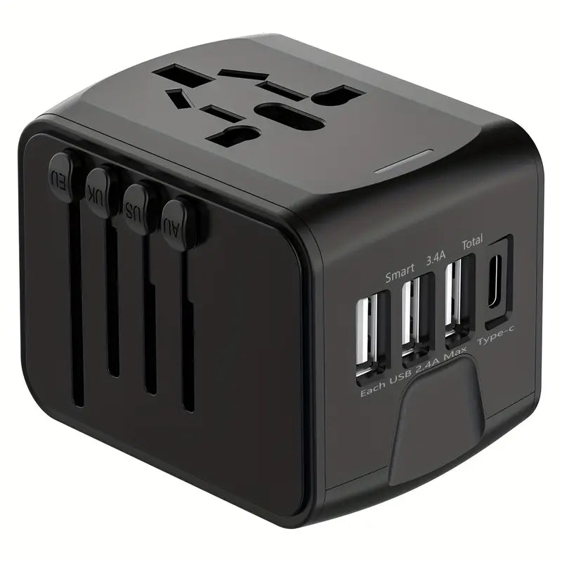 BowLift | Universal Travel Adapter | Worldwide Compatibility, Compact Design & Ideal for Frequent Flyers and International Explorers