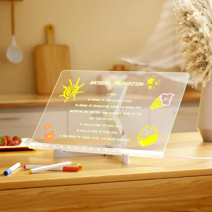 BowLift | IllumiWrite LED Sign Board – Reusable Light Board for Creative Minds