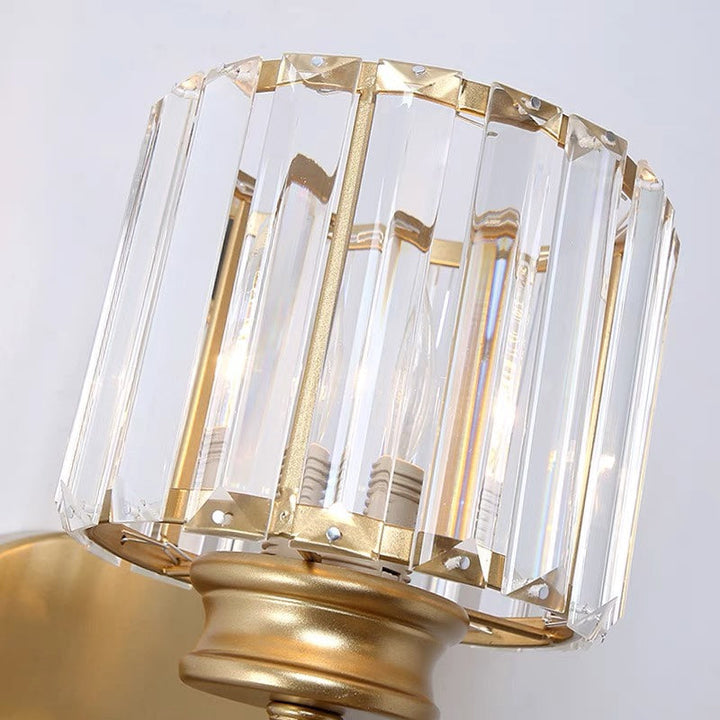 BowLift | Crystal Glass Wall Light With Modern Arm Design