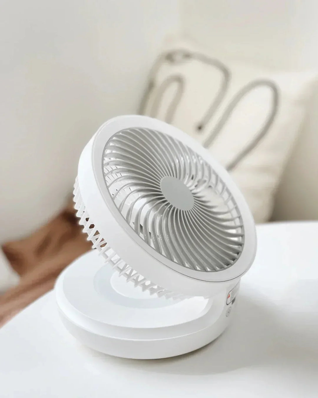 Portable Wall Fan | Multifunctional, USB Rechargeable & Whisper Quiet for Home, Office & Outdoor Use | Bowlift