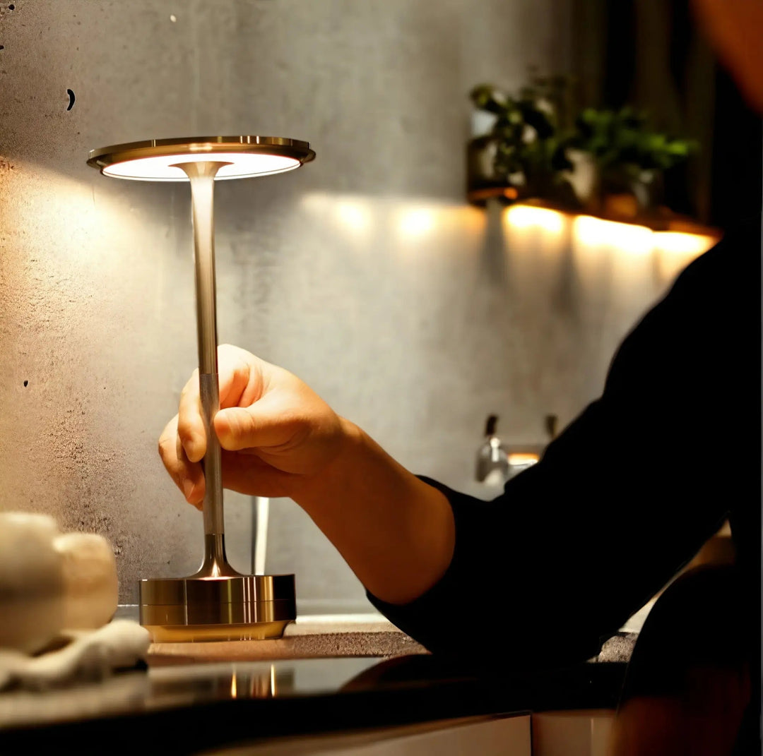 BowLift | Elegant Wireless Table Lamp with Touch Control and Changeable Light Colors