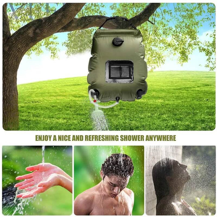 BowLift | ZonFlow Foldable Outdoor Shower Bag – 20L Solar Heating