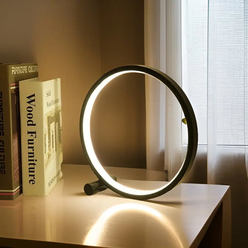 BowLift | Halo Glo Table Lamp: Elegant LED Lighting With Touch Control