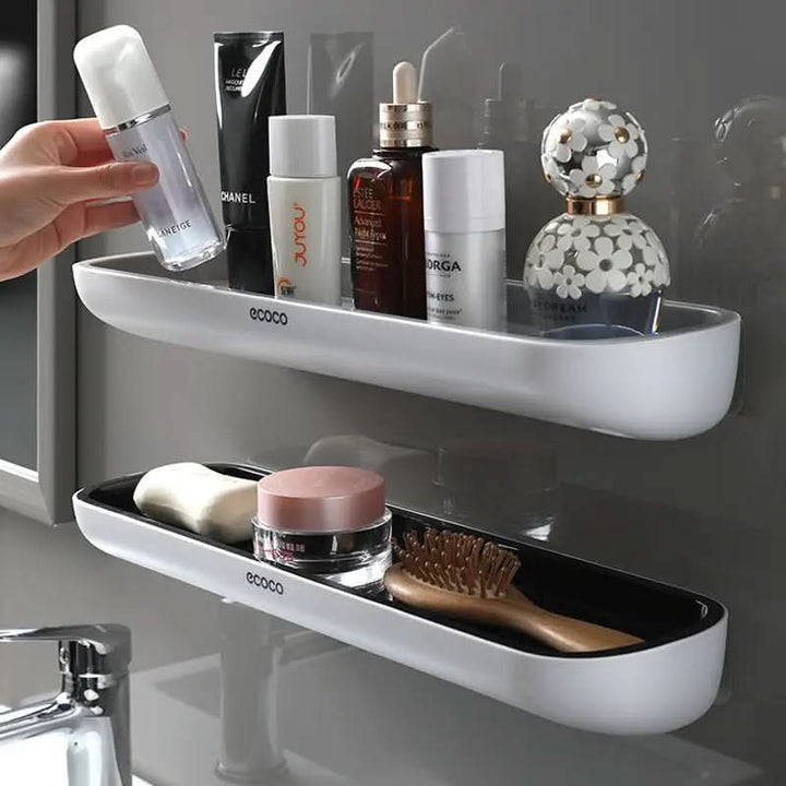 BowLift | Wall-Mount Bathroom Organizer with Towel Rack