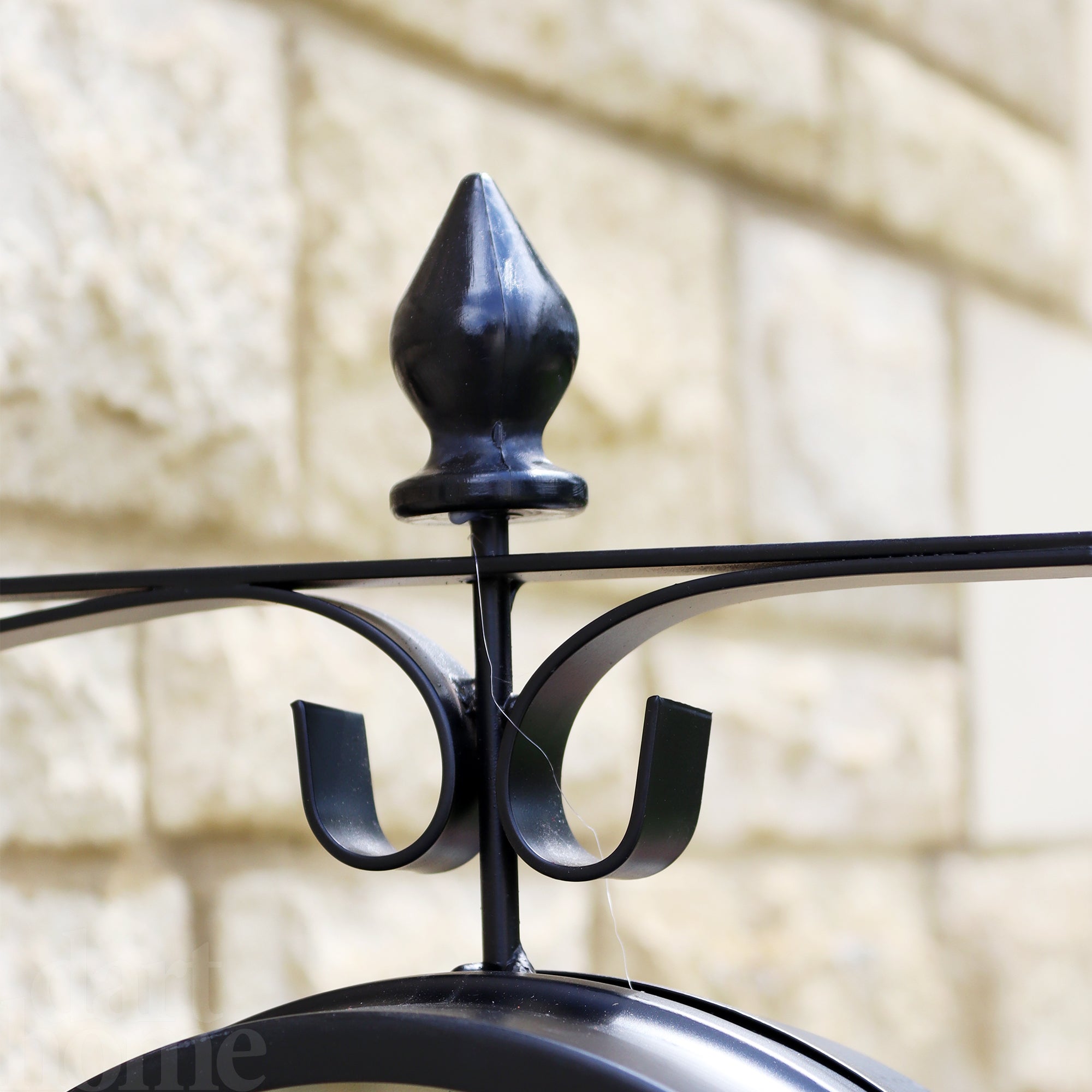 BowLift | Black Double Sided Railway Outdoor Clock