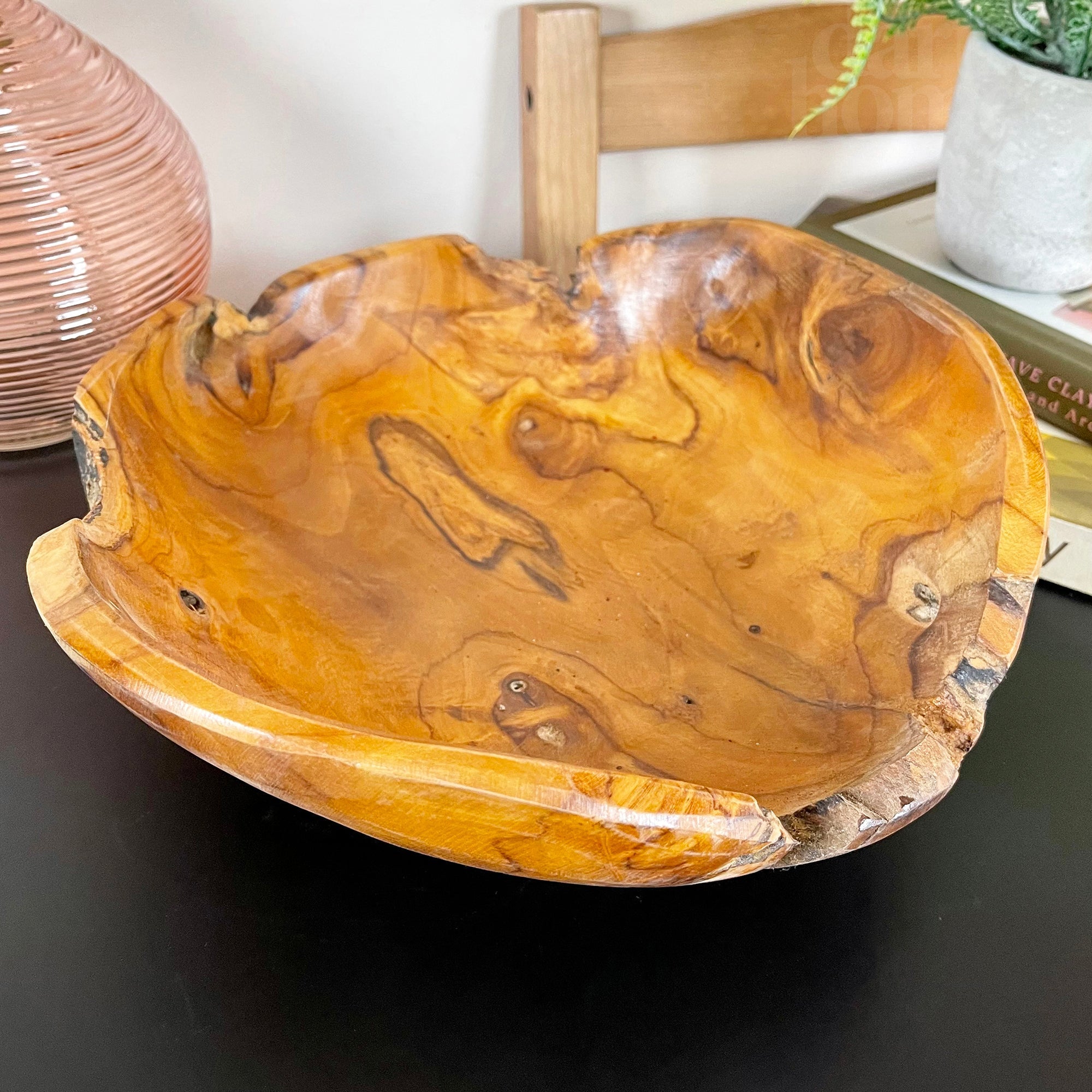 BowLift | Teak Root Wood Decorative Bowl 30cm