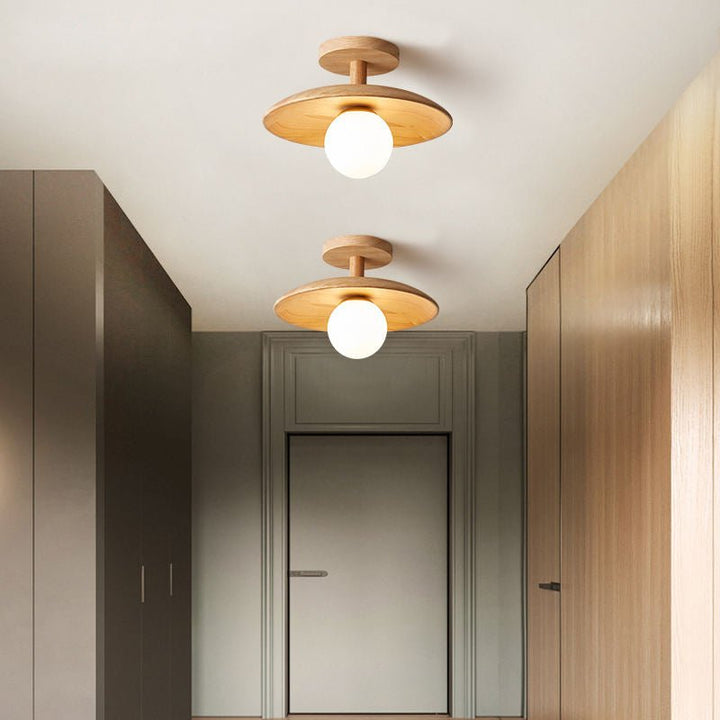 Stylish Japanese Ceiling Lamp - ZenGlow | Bowlift