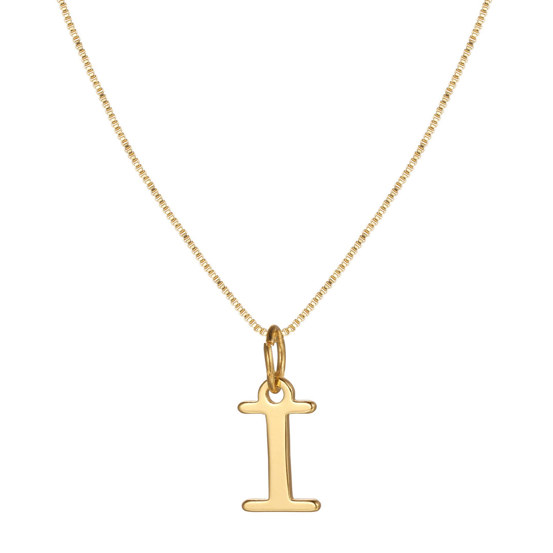 BowLift | 14k Minimal Serif Initial Necklace