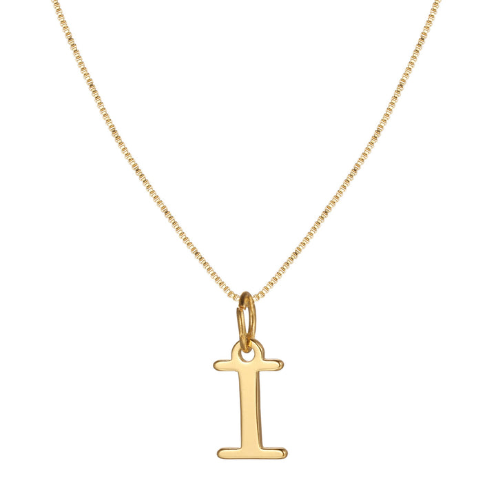 BowLift | 14k Minimal Serif Initial Necklace
