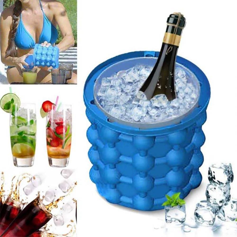 BowLift | 2-in-1 Ice Cube Container & Beverage Cooler for Small Freezers