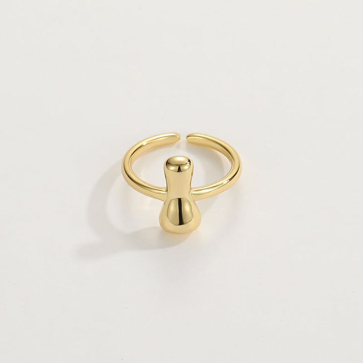 BowLift | Cute Bubble Letter Initial Ring
