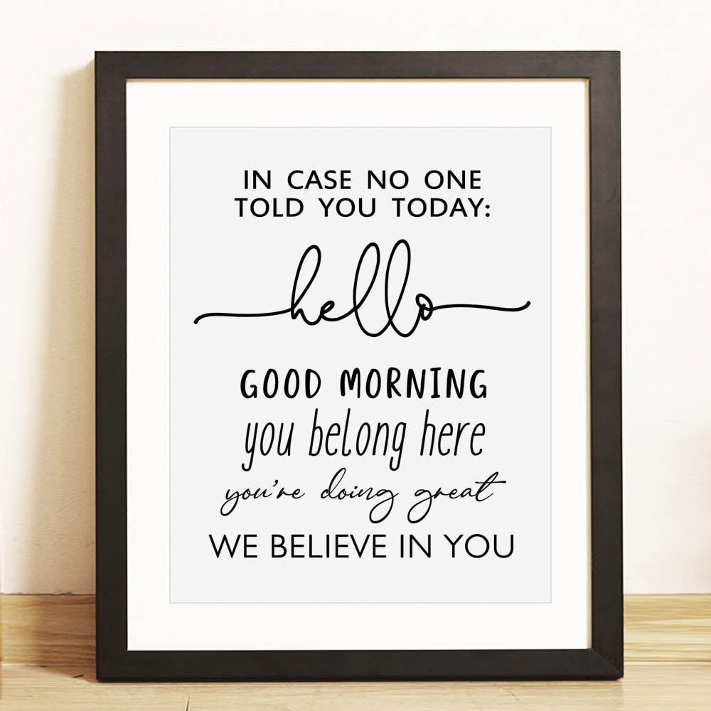 Hello Artistic Quote Wall Art | Bowlift