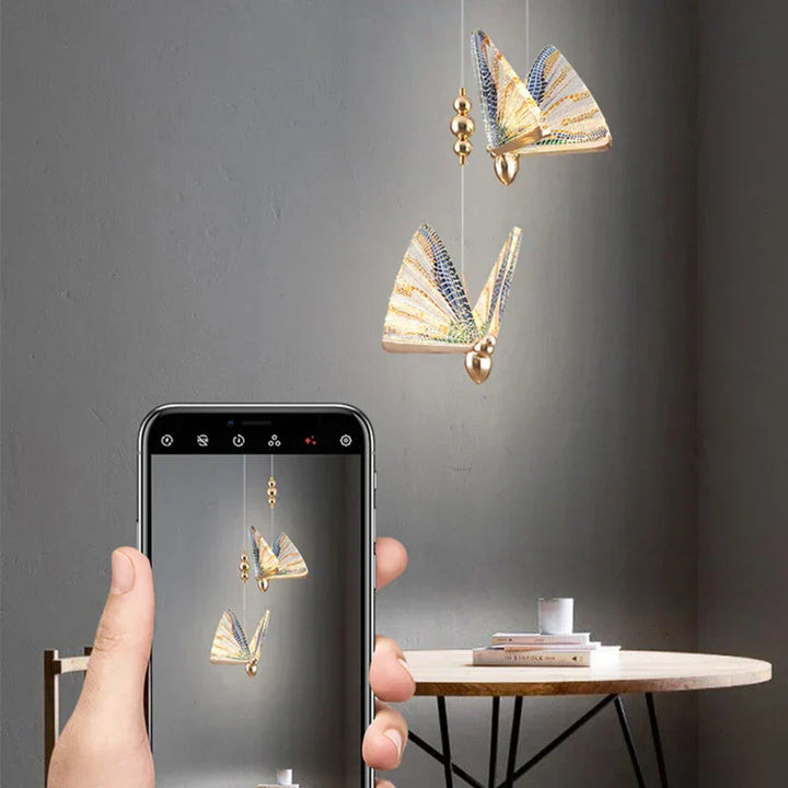 BowLift | Modern Creative LED Pendant Lamp with Decorative Butterfly Design