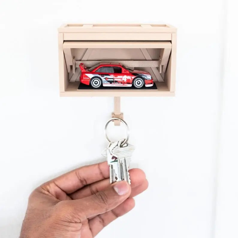 BowLift | Industrial Key Holder for Wall Mounting – 3D Printed Garage Look with Motion Effect