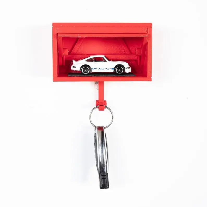 BowLift | Industrial Key Holder for Wall Mounting – 3D Printed Garage Look with Motion Effect