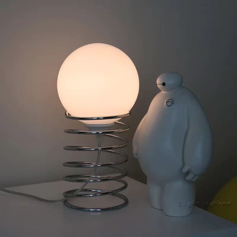 BowLift | FrostOrb Bauhaus Table Lamp – Frosted Glass
