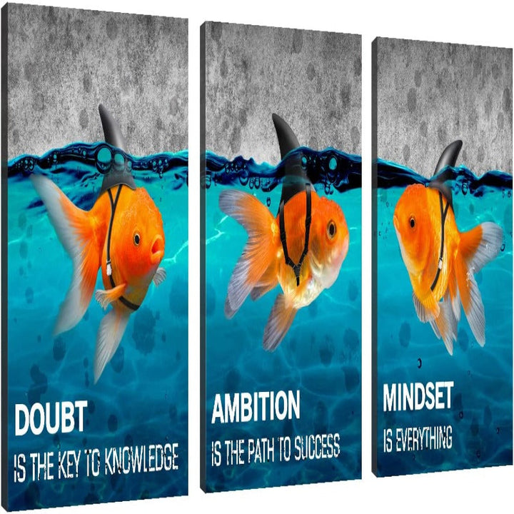 Framed Canvas Wall Art Positive Quote | Bowlift
