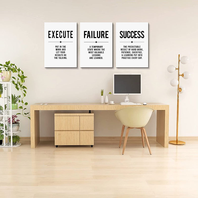 Framed Canvas Wall Art Positive Quote | Bowlift