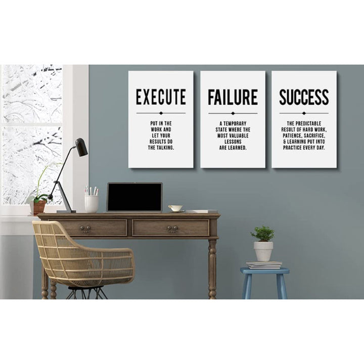 Framed Canvas Wall Art Positive Quote | Bowlift
