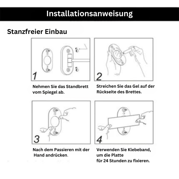 BowLift | Gold Rechargeable LED Makeup Magnifying Mirror