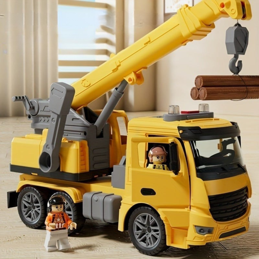 BowLift | Interactive Truck with Crane for Children with Lights and Sounds - Safe Ride-On Toy