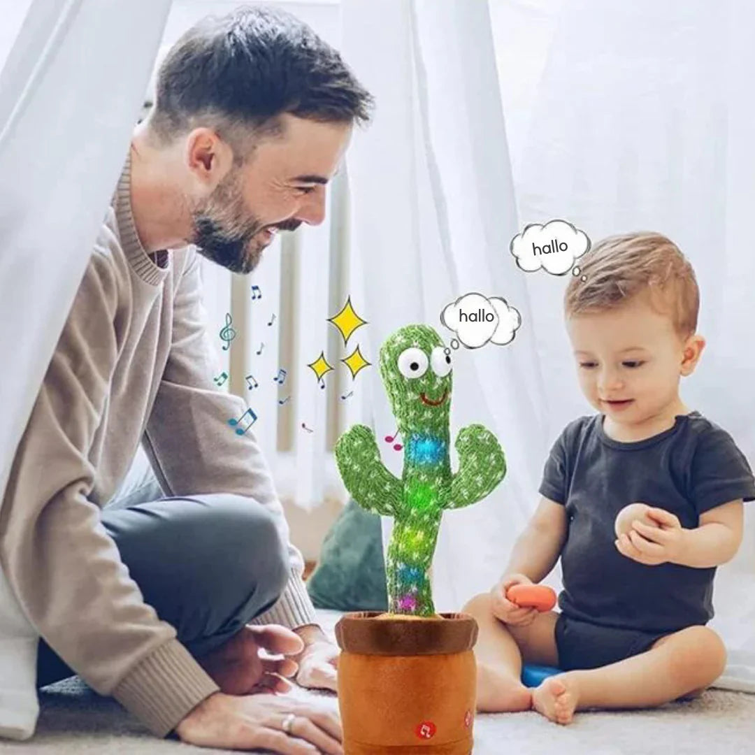 BowLift | Interactive Plush Cactus Toy for Kids with Music and Lights, Ideal Interactive Toy for a 3-Year-Old