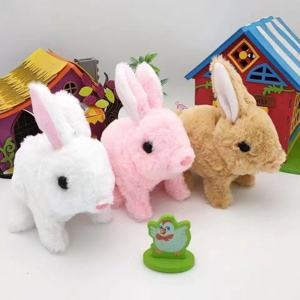 BowLift | Interactive Plush Bunny Jumping Toy - Soft Plush Toy for Kids, Various Colors