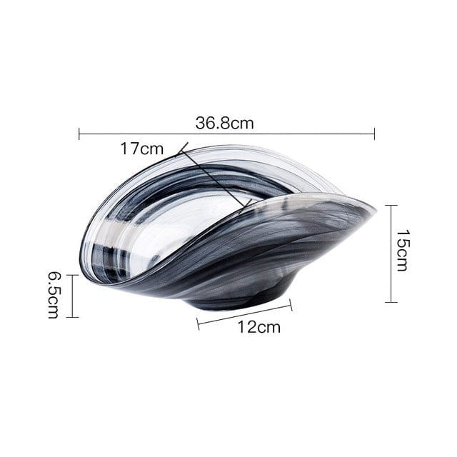Irregular Glass Salad Bowl Bowlift