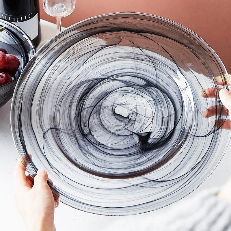 Irregular Glass Salad Bowl Bowlift