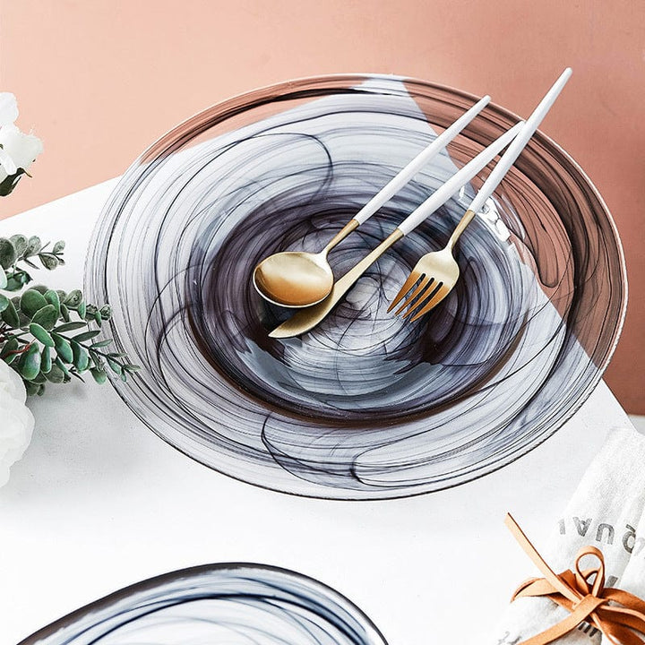 Irregular Glass Salad Bowl Bowlift
