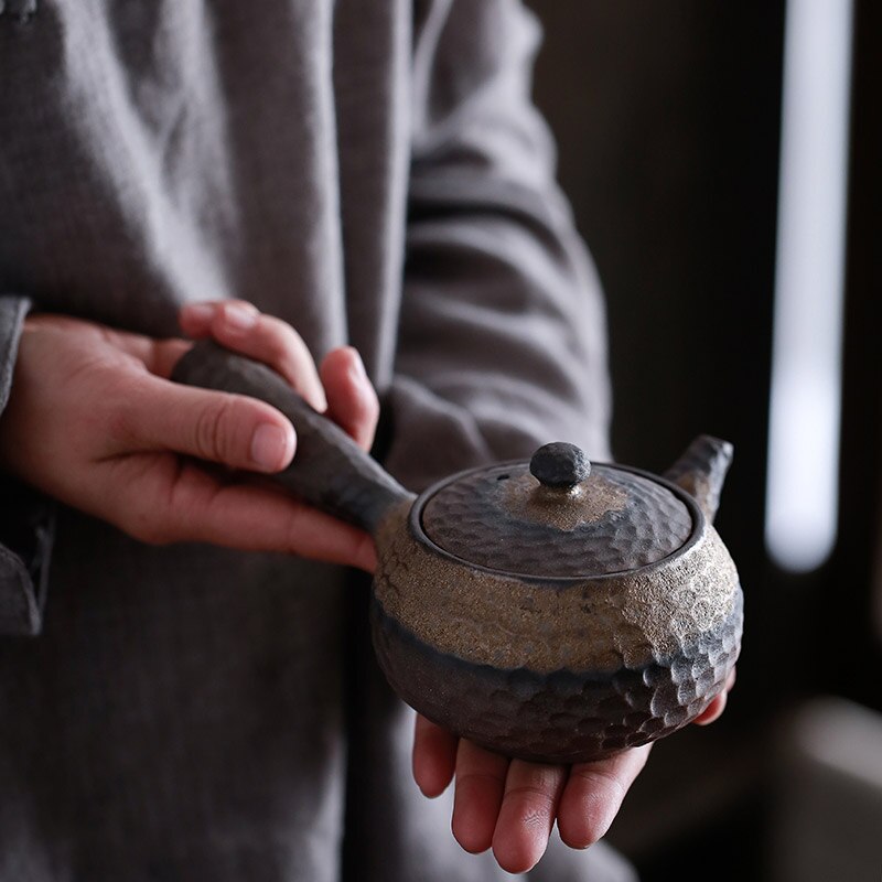 BowLift | Japanese Ceramic Kyusu Teapot Chinese Kung Fu Teapot Drinking Utensil 200ml
