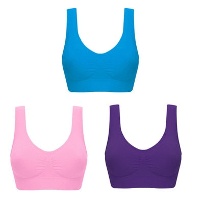 BowLift | Value pack 3pcs Seamless Push Up Bra Wireless Underwear