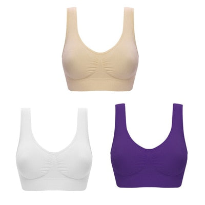 BowLift | Value pack 3pcs Seamless Push Up Bra Wireless Underwear